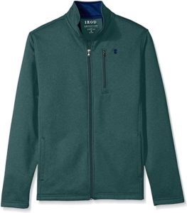 IZOD men's Premium Essentials Spectator Full Zip Fleece Jacket