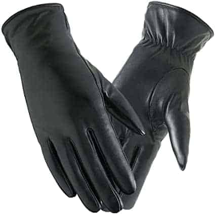 Women's Super Soft Leather Winter Gloves FEIQIAOSH